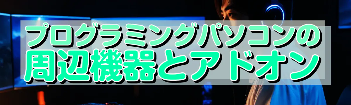 プログラミングパソコンの周辺機器とアドオン