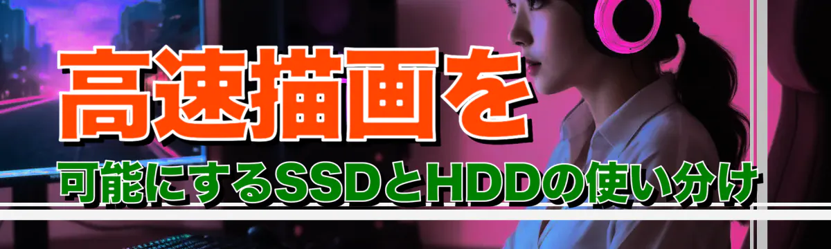 高速描画を可能にするSSDとHDDの使い分け