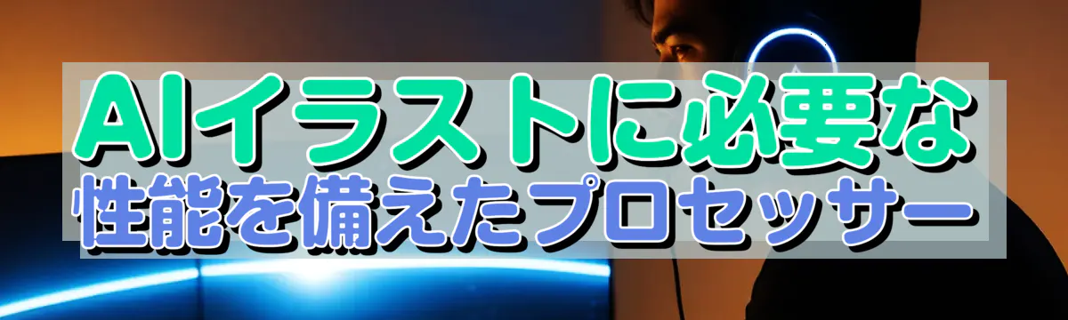 AIイラストに必要な性能を備えたプロセッサー