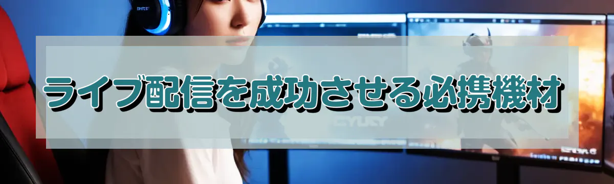 ライブ配信を成功させる必携機材