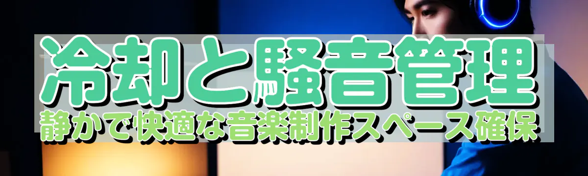 冷却と騒音管理 静かで快適な音楽制作スペース確保