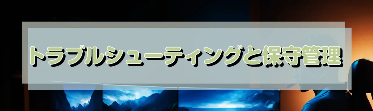 トラブルシューティングと保守管理