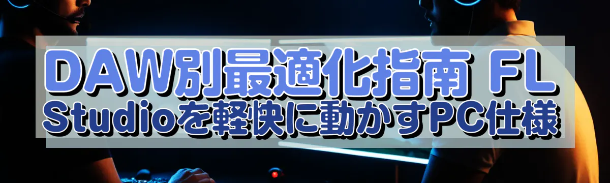 DAW別最適化指南 FL Studioを軽快に動かすPC仕様