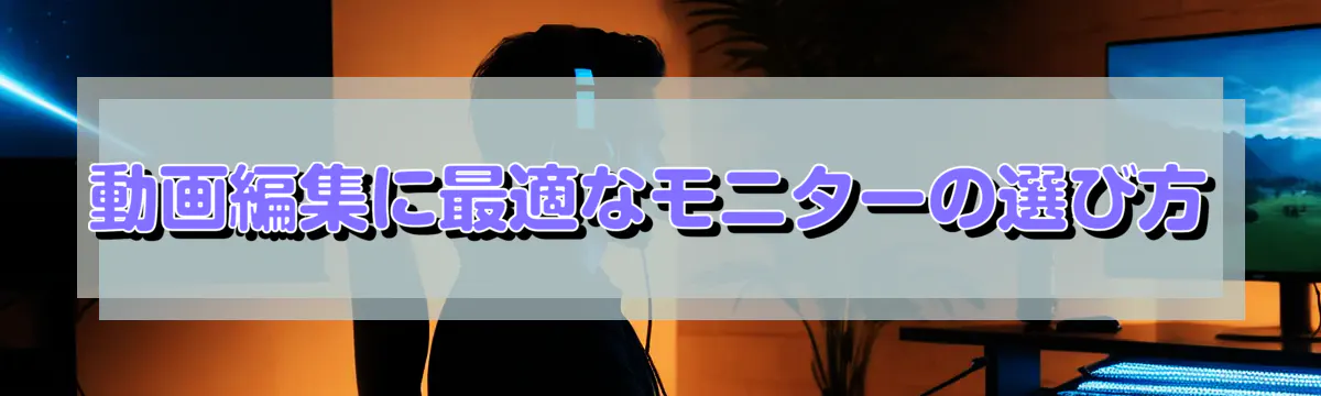 動画編集に最適なモニターの選び方