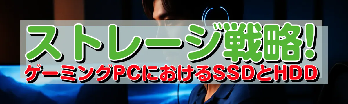 ストレージ戦略! ゲーミングPCにおけるSSDとHDD
