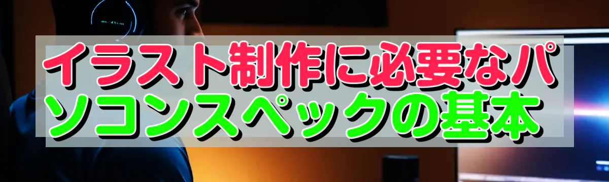 イラスト制作に必要なパソコンスペックの基本 
