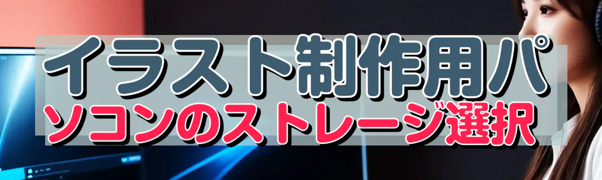 イラスト制作用パソコンのストレージ選択 
