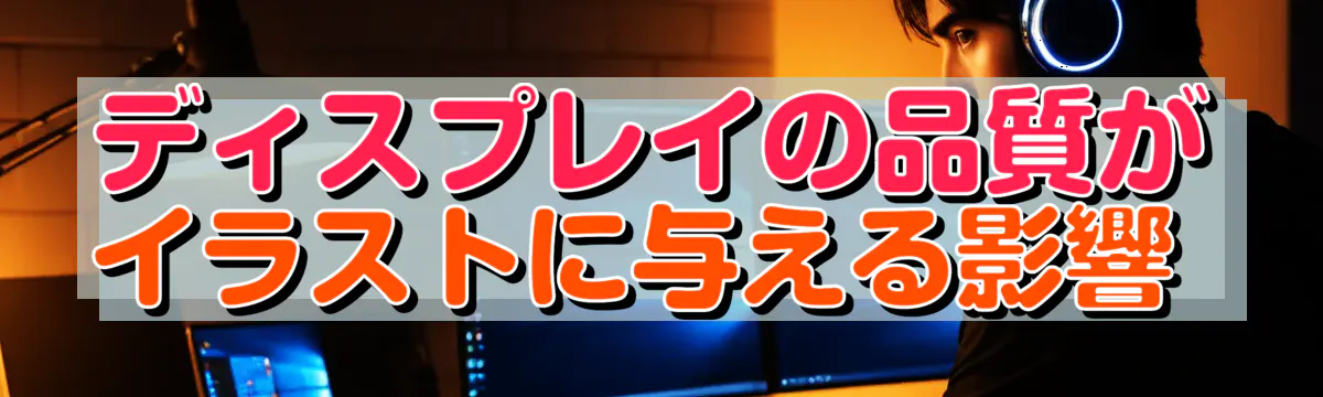 ディスプレイの品質がイラストに与える影響 
