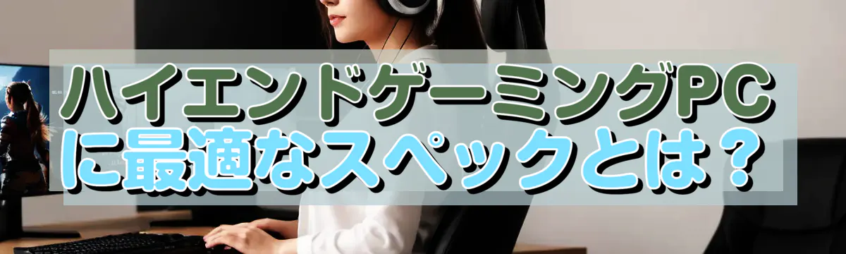 ハイエンドゲーミングPCに最適なスペックとは?