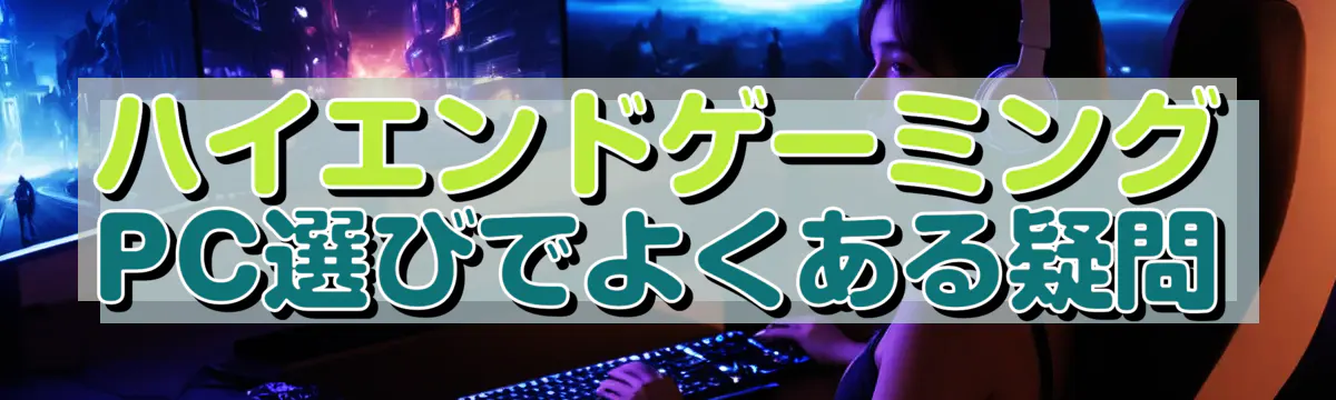 ハイエンドゲーミングPC選びでよくある疑問