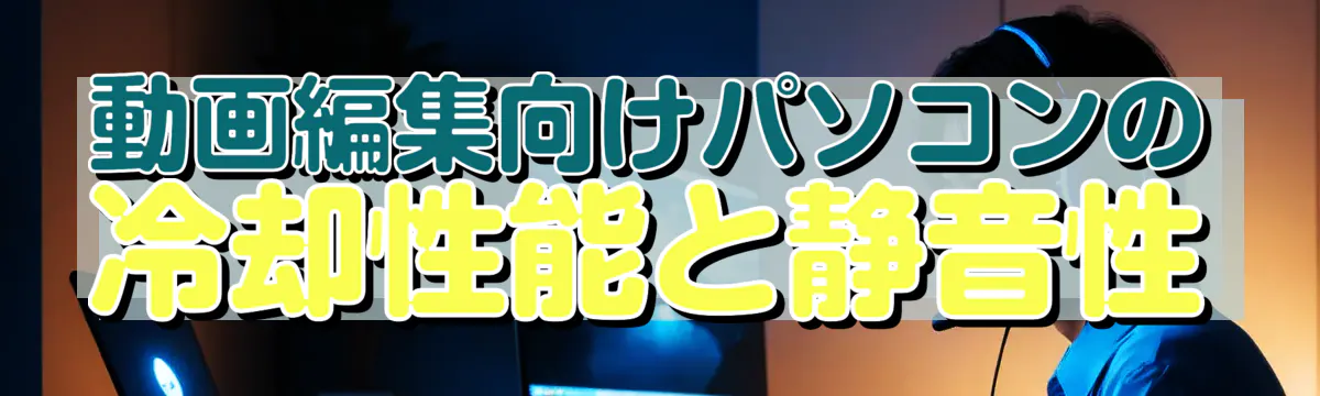 動画編集向けパソコンの冷却性能と静音性