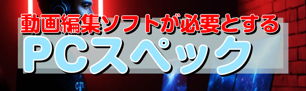 動画編集ソフトが必要とするPCスペック 
