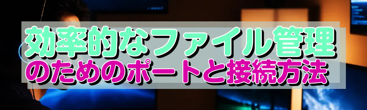 効率的なファイル管理のためのポートと接続方法 
