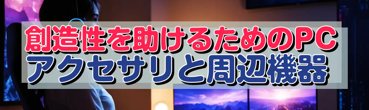 創造性を助けるためのPCアクセサリと周辺機器 
