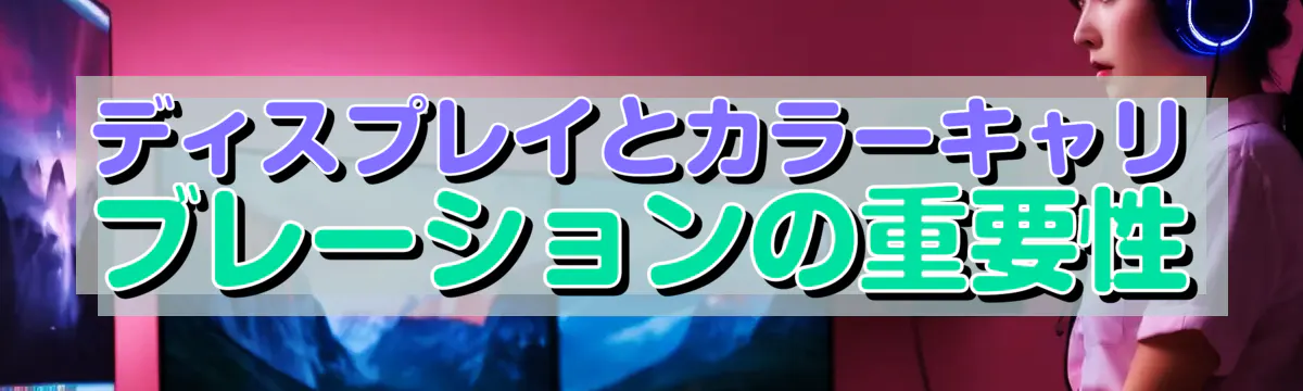 ディスプレイとカラーキャリブレーションの重要性
