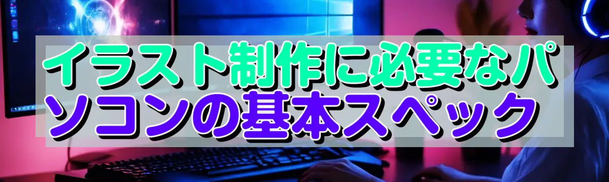 イラスト制作に必要なパソコンの基本スペック 
