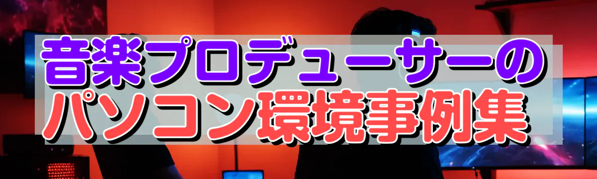 音楽プロデューサーのパソコン環境事例集 
