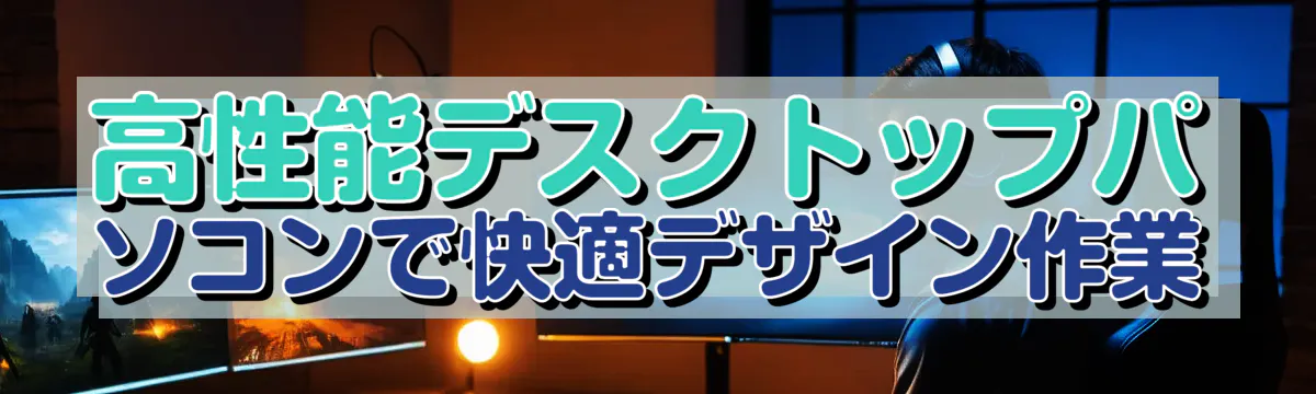 高性能デスクトップパソコンで快適デザイン作業