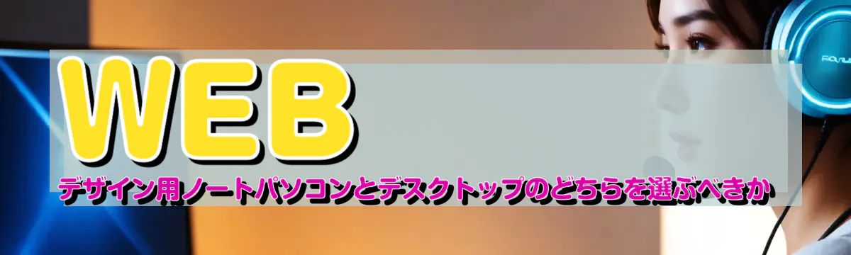 WEBデザイン用ノートパソコンとデスクトップのどちらを選ぶべきか