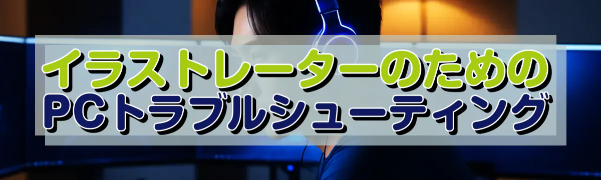 イラストレーターのためのPCトラブルシューティング