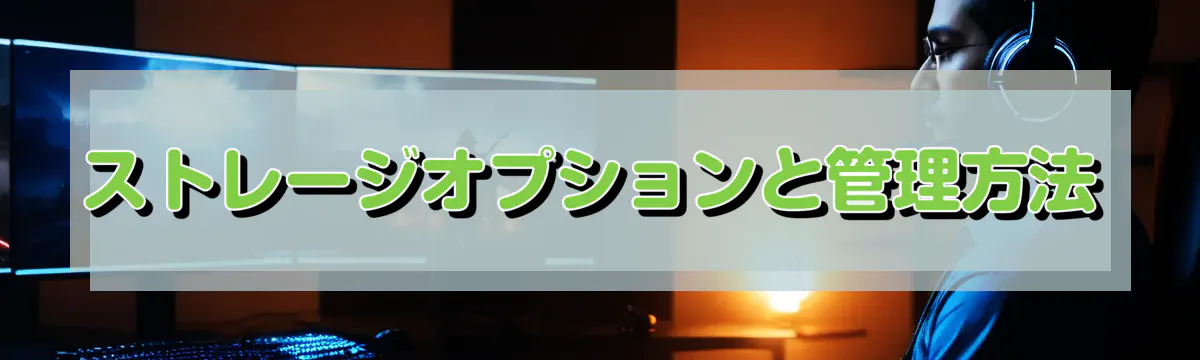 ストレージオプションと管理方法