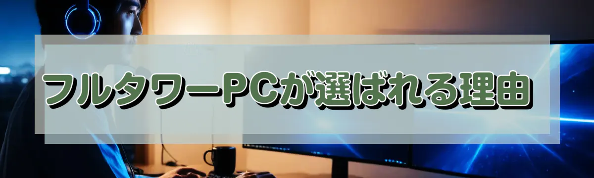 フルタワーPCが選ばれる理由