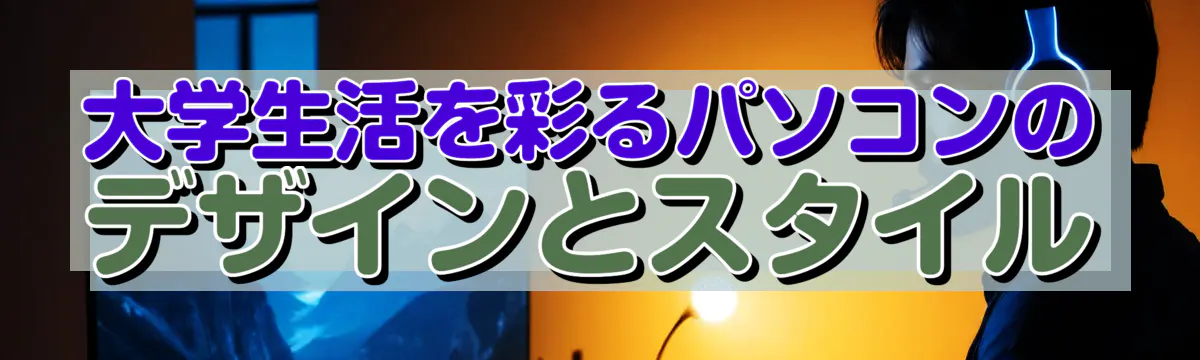 大学生活を彩るパソコンのデザインとスタイル
