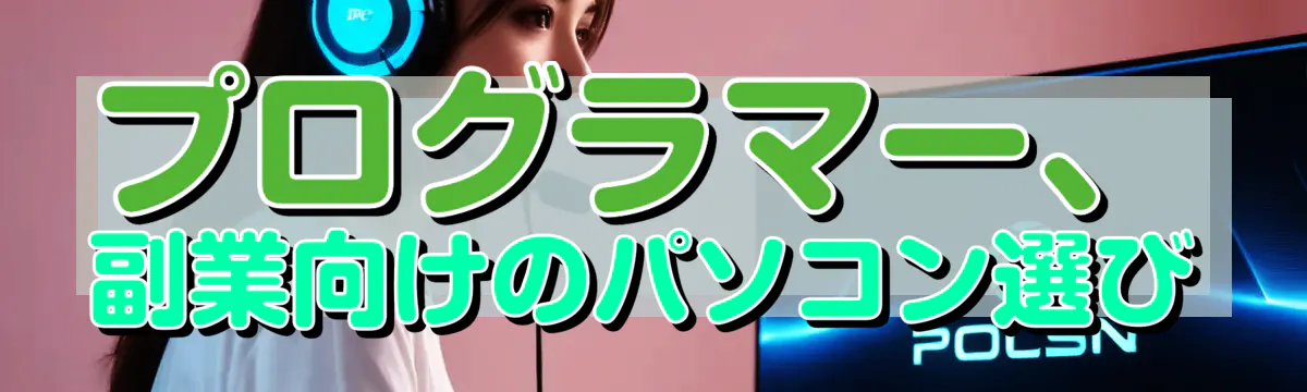 プログラマー、副業向けのパソコン選び