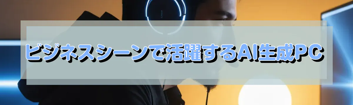 ビジネスシーンで活躍するAI生成PC