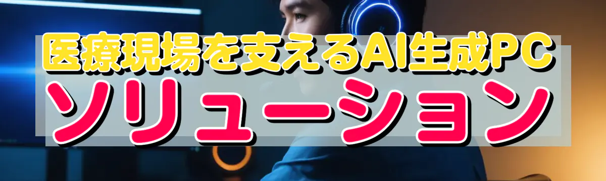 医療現場を支えるAI生成PCソリューション