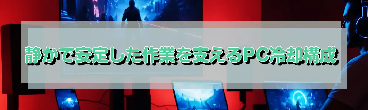静かで安定した作業を支えるPC冷却構成