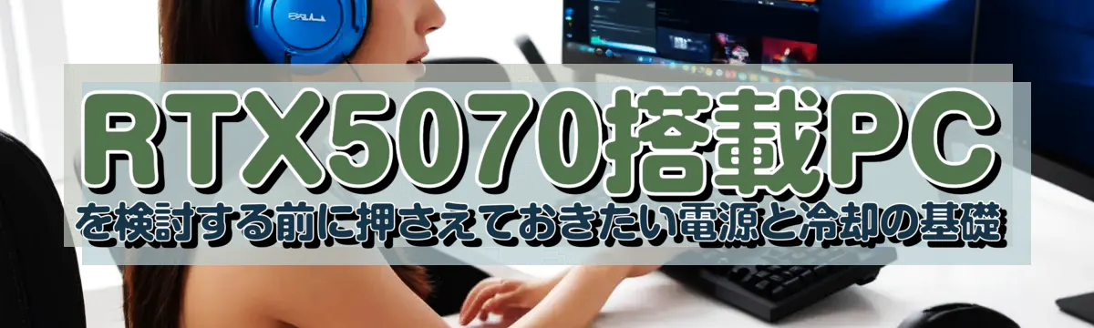 RTX5070搭載PCを検討する前に押さえておきたい電源と冷却の基礎
