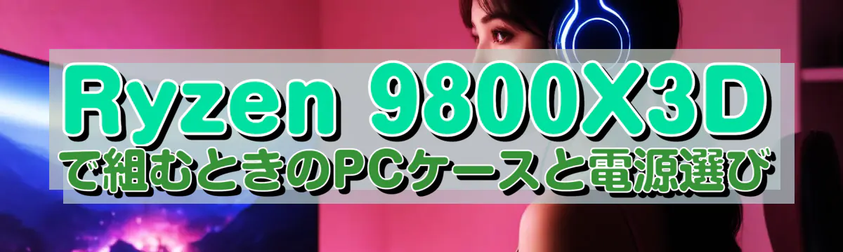 Ryzen&nbsp;9800X3Dで組むときのPCケースと電源選び
