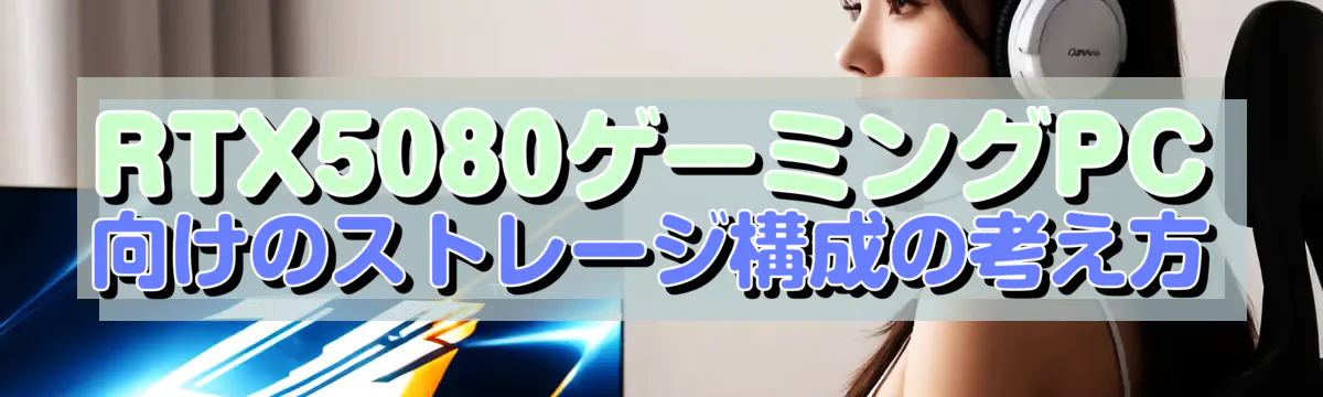 RTX5080ゲーミングPC向けのストレージ構成の考え方