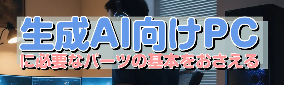 生成AI向けPCに必要なパーツの基本をおさえる