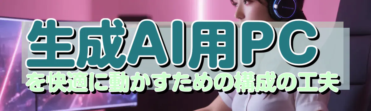 生成AI用PCを快適に動かすための構成の工夫
