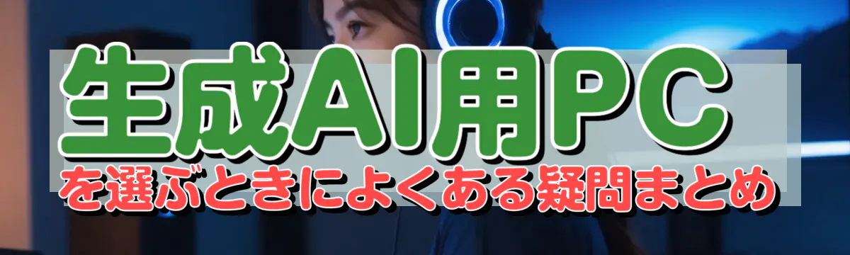 生成AI用PCを選ぶときによくある疑問まとめ