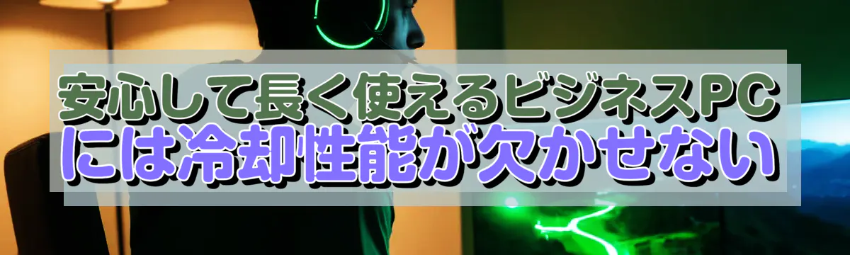 安心して長く使えるビジネスPCには冷却性能が欠かせない