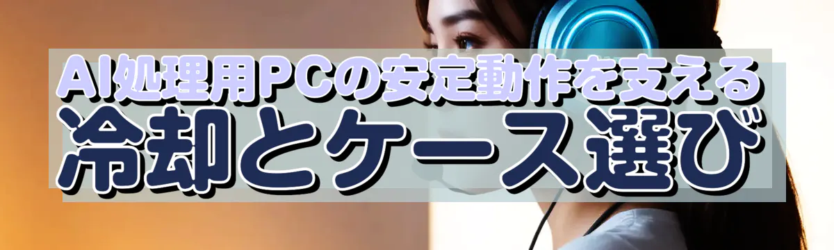 AI処理用PCの安定動作を支える冷却とケース選び