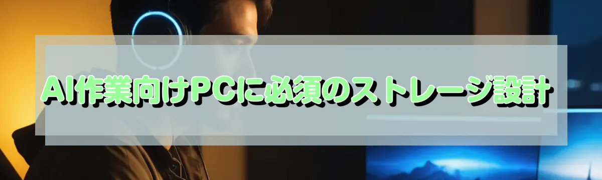 AI作業向けPCに必須のストレージ設計