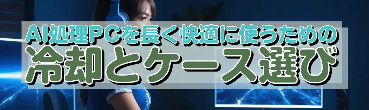 AI処理PCを長く快適に使うための冷却とケース選び