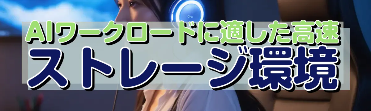 AIワークロードに適した高速ストレージ環境