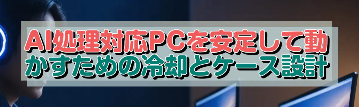 AI処理対応PCを安定して動かすための冷却とケース設計
