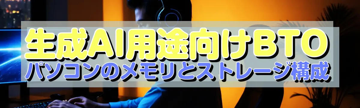 生成AI用途向けBTOパソコンのメモリとストレージ構成
