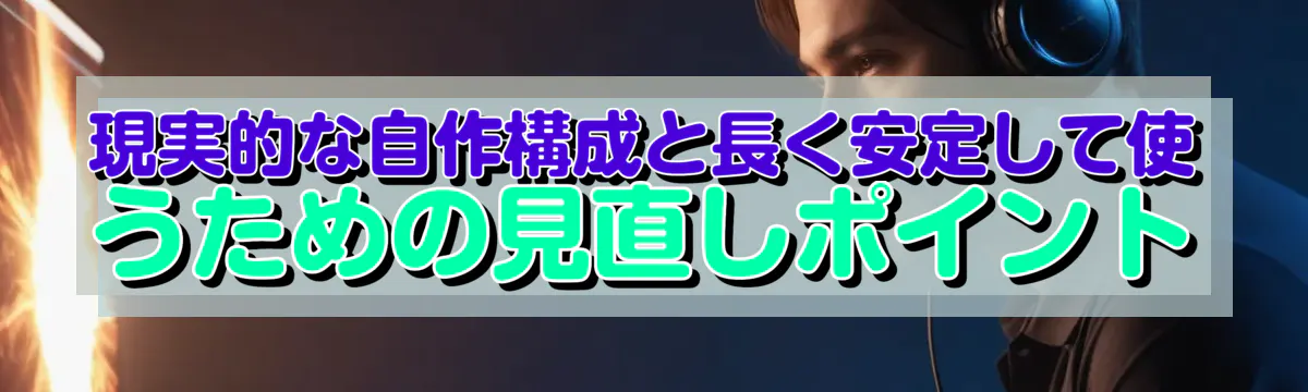 現実的な自作構成と長く安定して使うための見直しポイント
