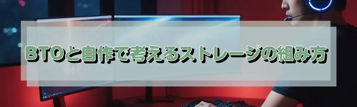 BTOと自作で考えるストレージの組み方