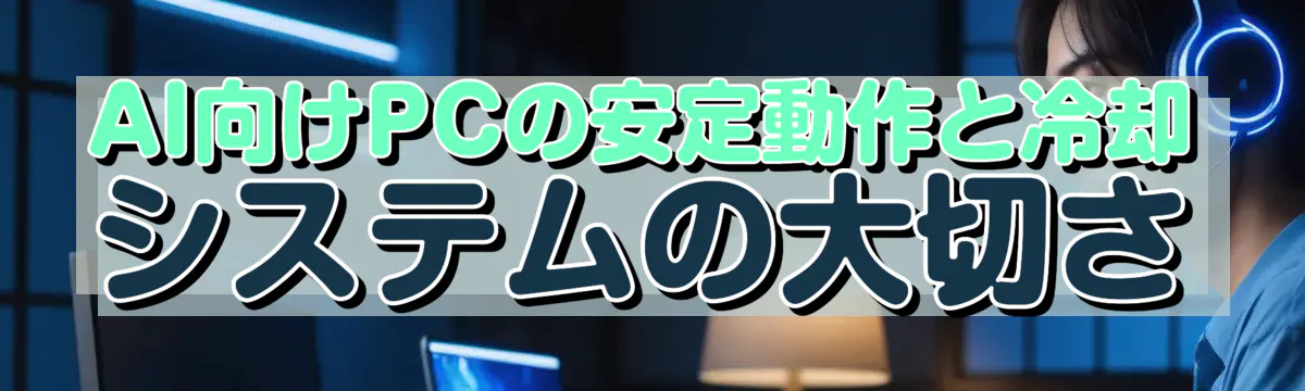 AI向けPCの安定動作と冷却システムの大切さ