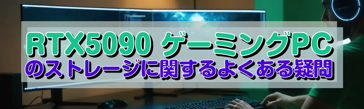 RTX5090 ゲーミングPCのストレージに関するよくある疑問