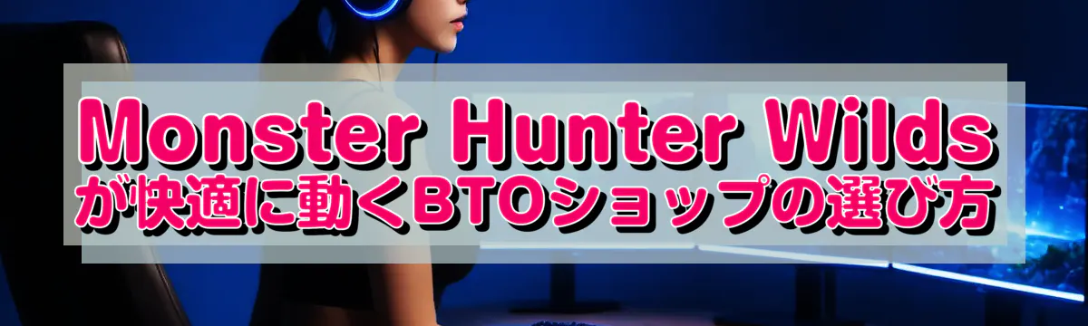 Monster Hunter Wilds が快適に動くBTOショップの選び方