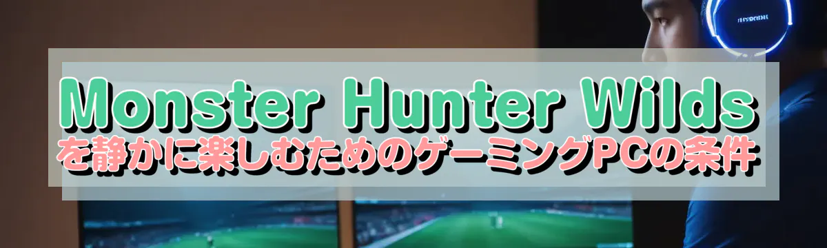 Monster Hunter Wilds を静かに楽しむためのゲーミングPCの条件